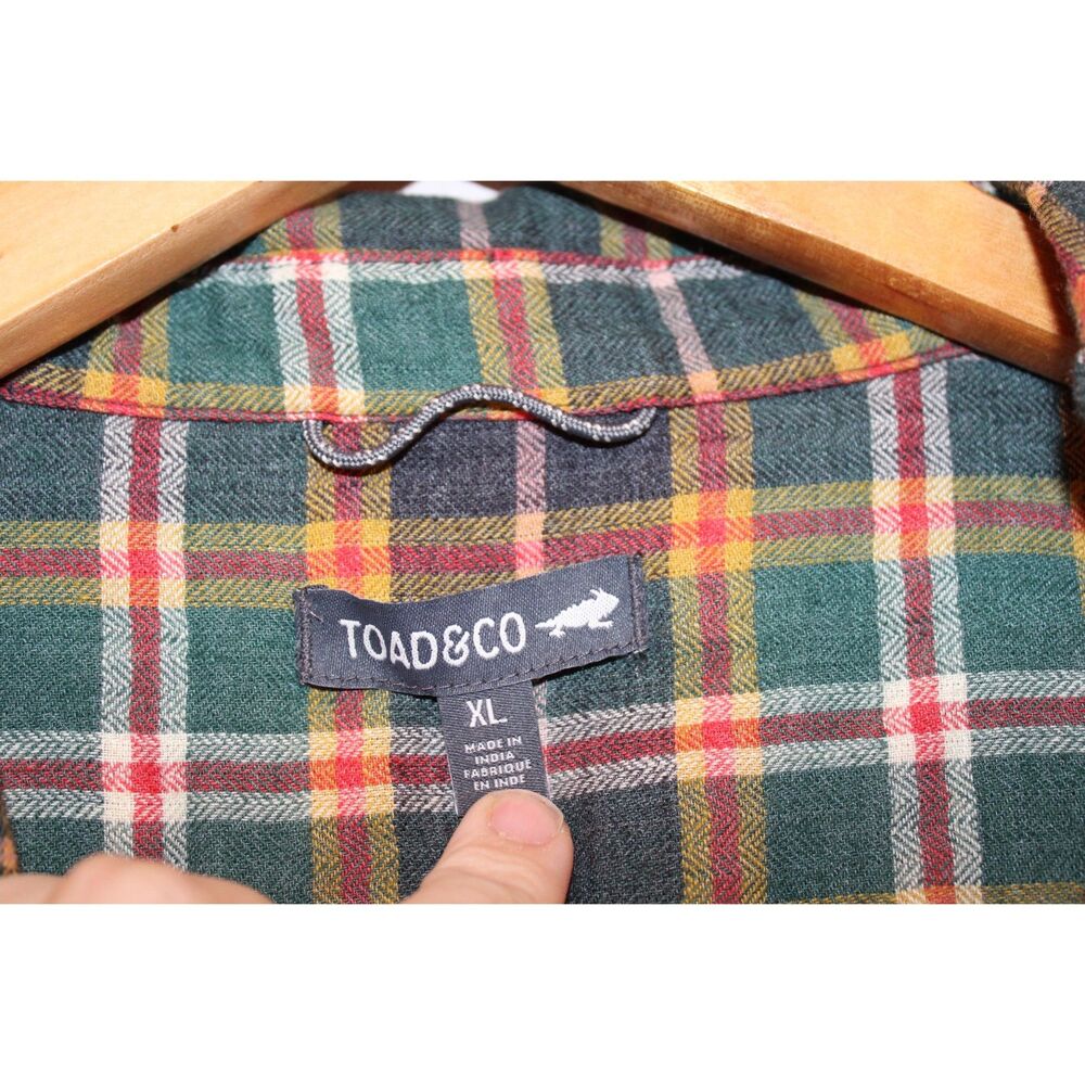 Toad&Co Re-Form Popover flannel shirt dress size xlarge - Picture 9 of 12